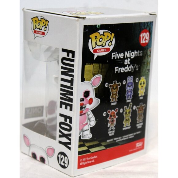 Funko Pop Games FNAF Funtime Foxy Best Buy Flocked #129 Five Nights at Freddys - Picture 3 of 6